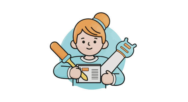Young woman learning technical skills with tools