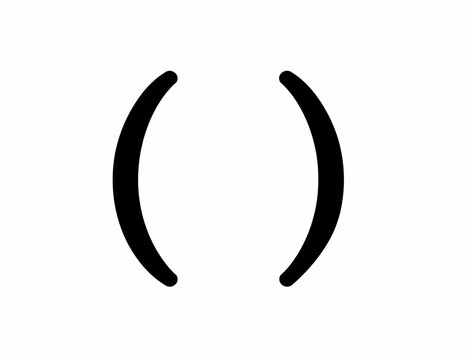 Parentheses Symbol | mathematical notation educational icon