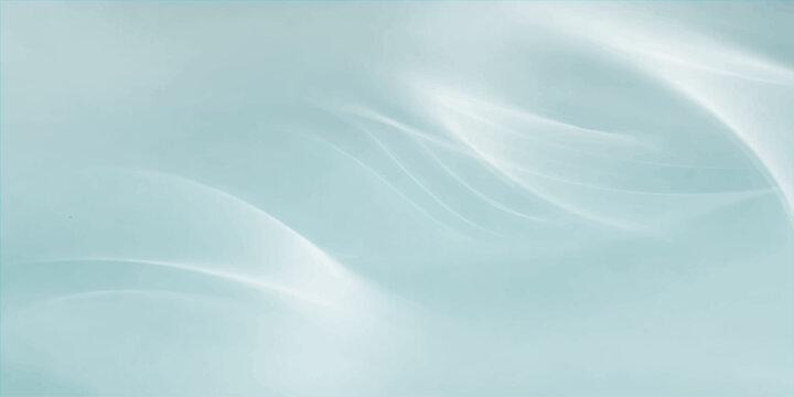 Abstract blue wave background with smooth winter ice texture, water and sky inspired cloudy motion, soft light pattern design