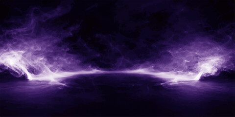 Abstract space background with stars, dark sky atmosphere and empty space for text design © Mustarin