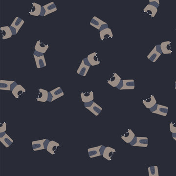 pattern lightning taser gun cartoon. weapon tazer, crime shock, arrest baton lightning taser gun sign. seamless vector illustration