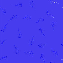 Obraz premium seamless pattern Stylized blue lightning bolt impacting a surface, generating an electrifying visual effect and symbolizing powerful forces, energy, and dynamic action