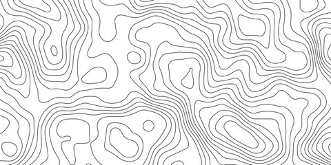 Minimalist abstract topographic contour lines, flowing organic curves, monochrome line art, clean seamless pattern, modern map-inspired design, white background. © Pixel Art Studio