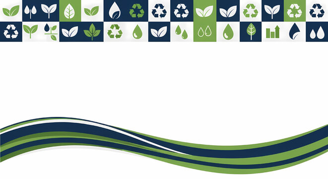 Abstract background banner for Environment Day