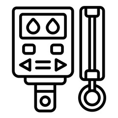 Fototapeta premium Glucometer Icon