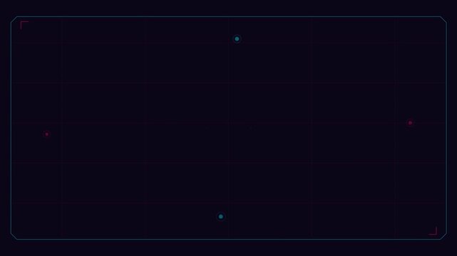 Futuristic connection lost hud screen with glitch effects