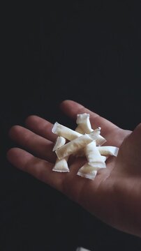 White Tobacco Free Nicotine Pouches Presented and Shown by a Hand