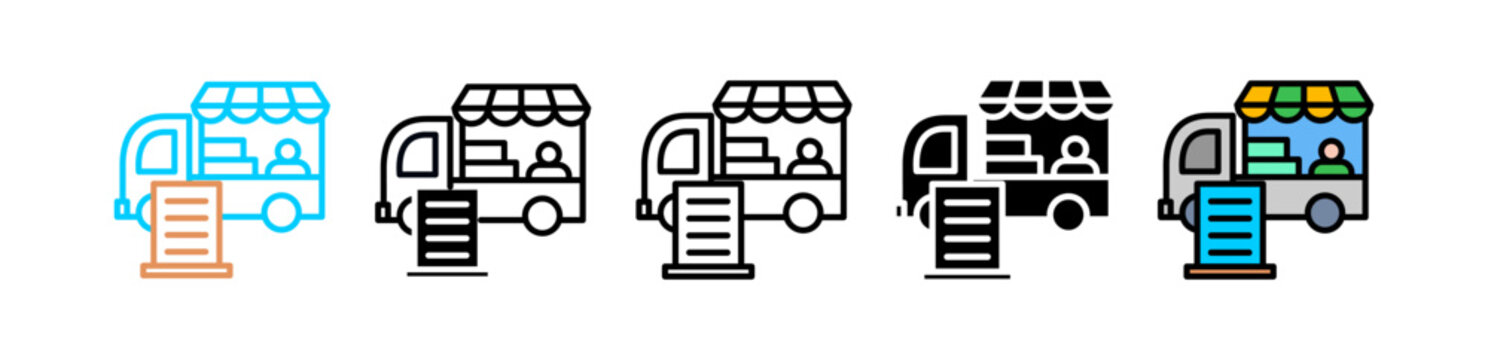 Food Truck multyple icon