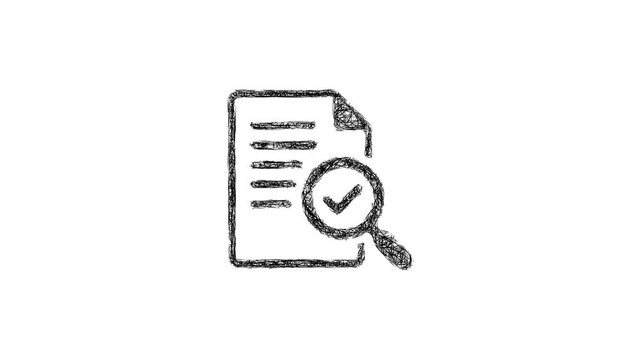 Sketch document verification icon animation - smooth progressive reveal