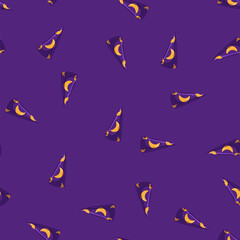 Obraz premium seamless pattern holiday wizard hat cartoon. holiday wizard hat sign vector