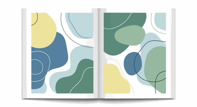 abstract art book pages
