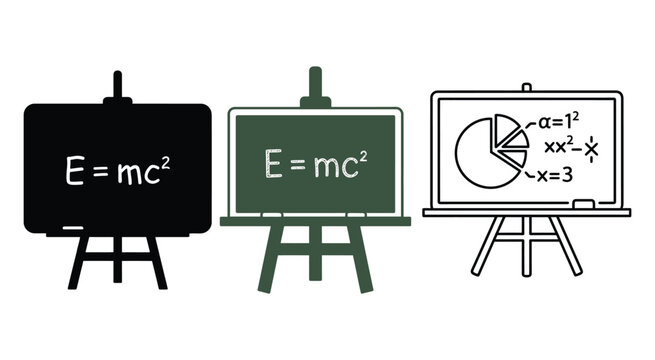 math whiteboards with equations vector whiteboard equation formula mathematics board