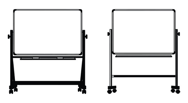 whiteboard on wheels line art board mobile education classroom learning