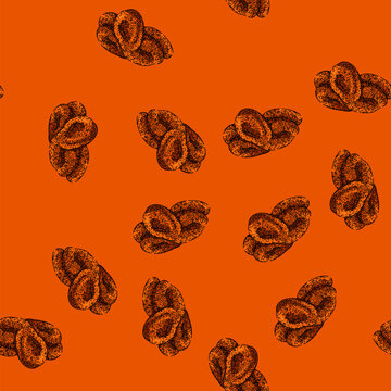 pattern dry dried fruit hand drawn. food snack, healthy natural, organic nutrition dry dried fruit vector sketch illustration
