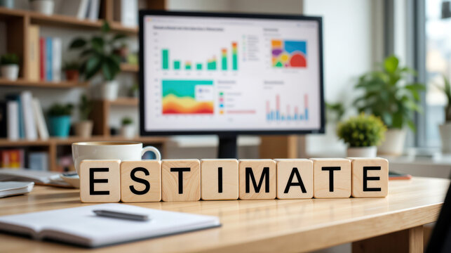 Estimate workflow for project cost calculation connects quote preparation, budget forecast and service proposal review for teams setting price, deadline and resource needs before approval