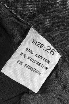 Fabric composition label