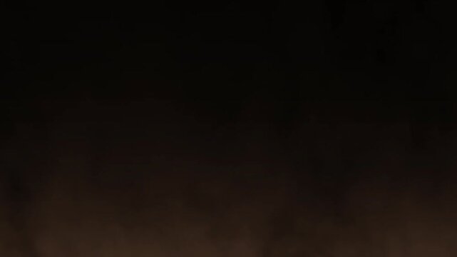 Cinematic brown sand dust storm soil powder drifting up fast overlay background for intense desert scenes or dramatic atmospheric cinematic effects.