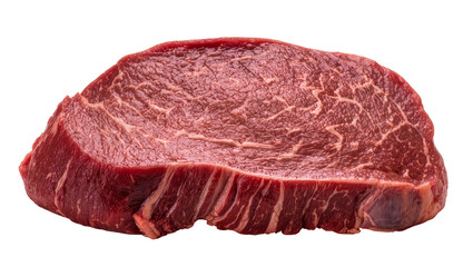 Fototapeta premium Raw marbled beef steak with fat trim