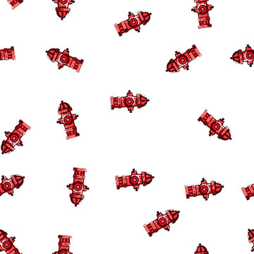 pattern fighting fire hydrant cartoon. infrastructure valve, nozzle connection, maintenance access fighting fire hydrant sign vector