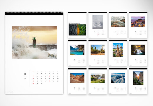 Travel Photography Wall Calendar 2027