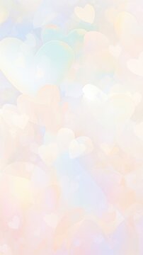 Blurred gradient Heart texture white.