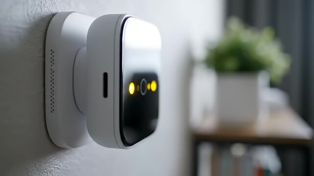 Smart Home Security Camera with Motion Detection and Alert System.
