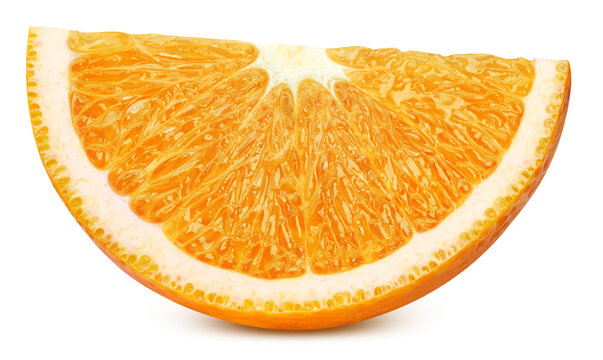 Orange isolated white background