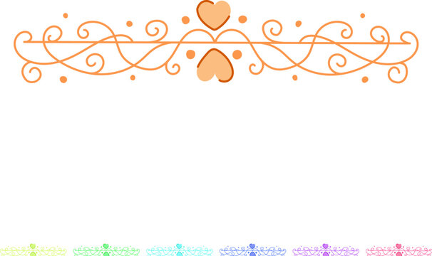 distress wedding border ornament cartoon. torment anguish, misery twinge, pang soreness distress wedding border ornament sign vector