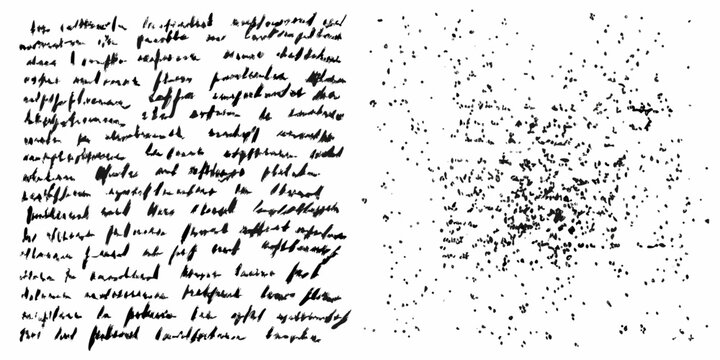 handwritten notes with ink splatters on white background grunge text writing scribble