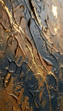 Abstract Textured Background with Gold and Dark Blue Colors