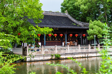 Naklejka premium Nanzong Kong Clan Family Temple, Quzhou - Traditional Chinese Architecture