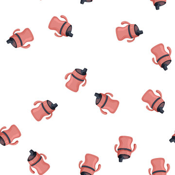 pattern fedding sippy cup cartoon. fedding sippy cup sign vector