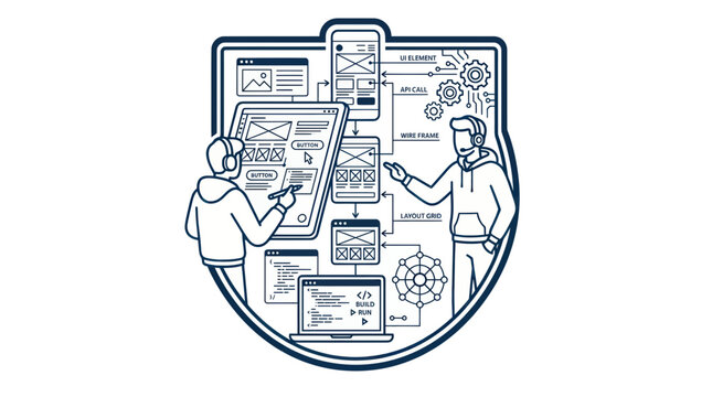 UI UX Design Process: Wireframing, Prototyping, Development Collaboration