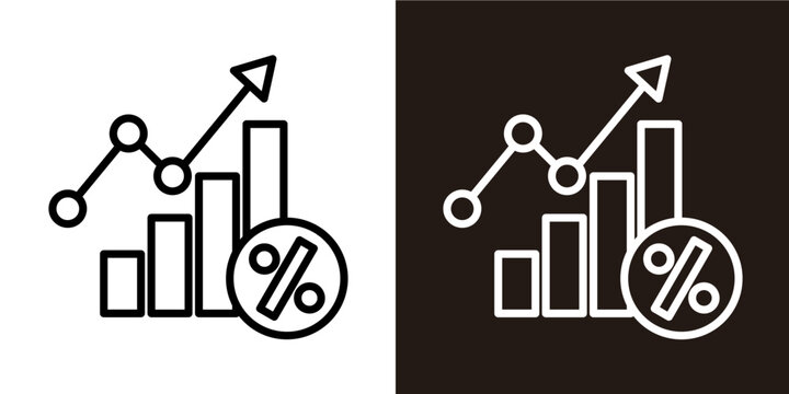 Statistical Report  Icon Set White Stlye Collection 