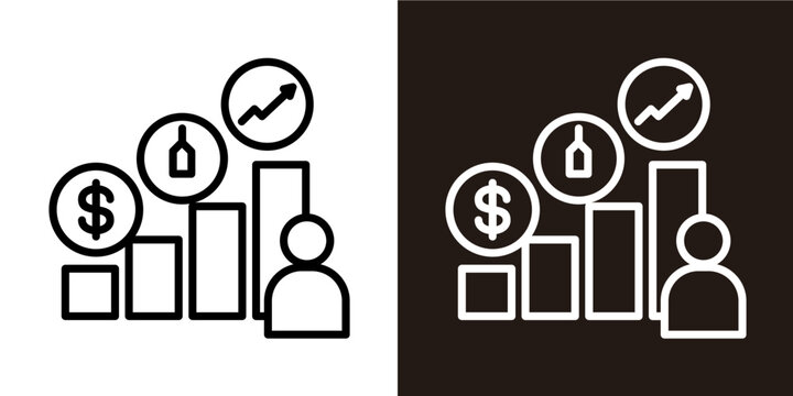 Consumer Behavior  Icon Set White Stlye Collection 