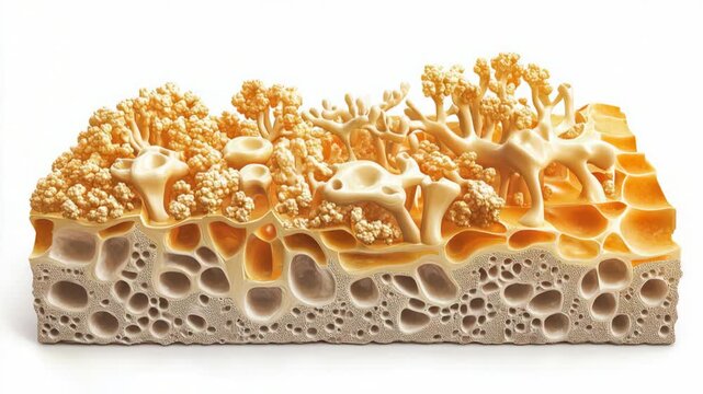 selective focus osteocytes embedded in bone matrix maintaining bone health and structure