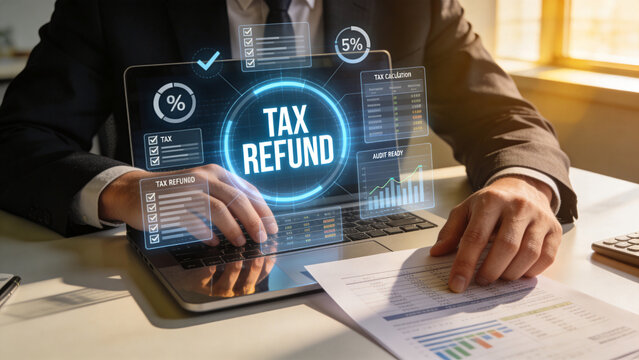 Digital Tax Refund Management System with Financial Compliance Analytics Dashboard and Online Tax Return Processing Technology