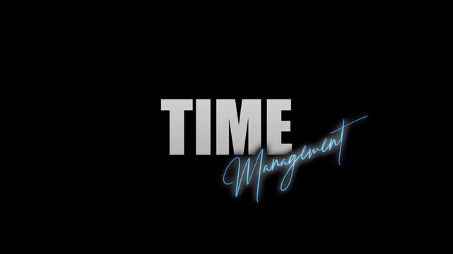 TIME MANAGEMENT TITLE WITH CINEMATIC ANIMATION