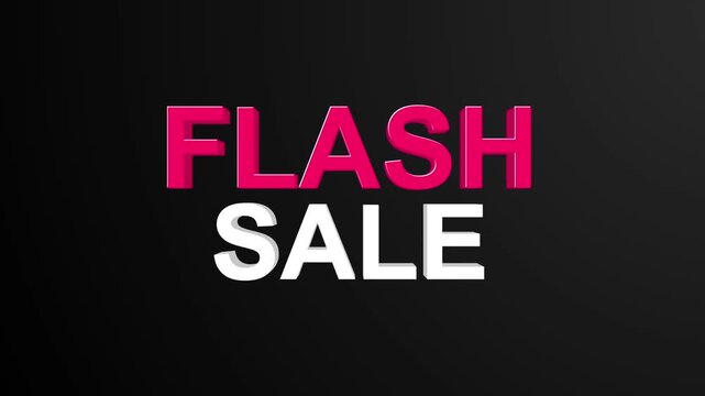 Flash Sale animation background for business promotion or discount