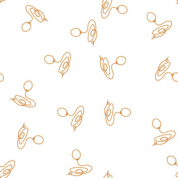 pattern western lasso cartoon. rodeo frame, string border, line knot western lasso sign. seamless symbol vector illustration