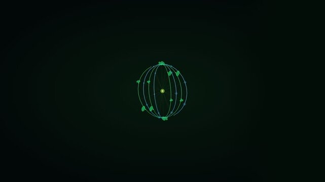 Green Skills Bio Digital Helix Eco Tech Youth Convergence Motion Background 4K