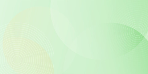 Fototapeta premium A soft minimalist abstract background in green and white gradients, with subtle overlapping circles. vector ilustration.