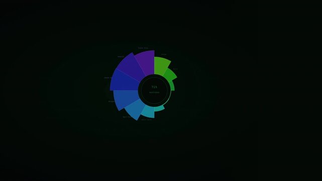 Youth Green Action System Radial Restoration Clock Motion Background 4K