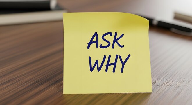 Ask Why Critical Thinking Concept Encouraging Curiosity Problem Solving Innovation and Continuous Learning