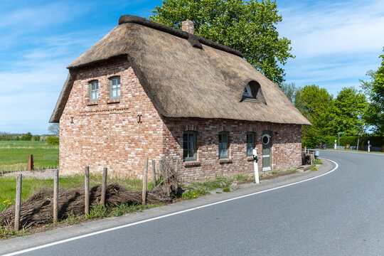 Reetdachhaus auf Pellworm.