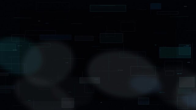 Futuristic Blue HUD Data Interface Background
