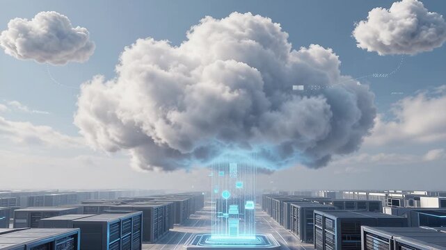 Futuristic Cloud Computing Interface in a Data Center