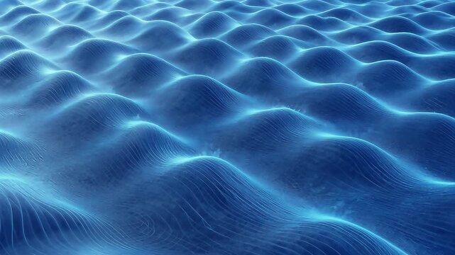 Serene Ocean Waves Undulating Gently in a Tranquil Setting