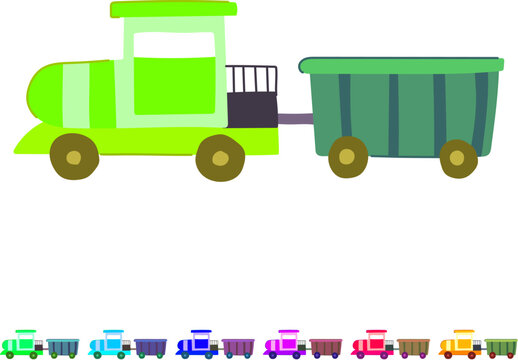 conductor train toy cartoon. caboose whistle, steam model, playvintage electric conductor train toy sign vector