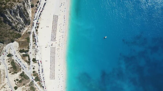 Amazing view of Myrtos Beach, Cephalonia, Ionian Islands, Greece